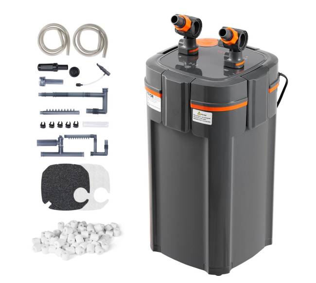 55 galonų akvariumo išorinis filtras su UV lempa8