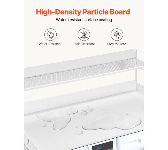 Skalbyklės džiovyklės stalviršis su lentyna, 137cmx69cm3