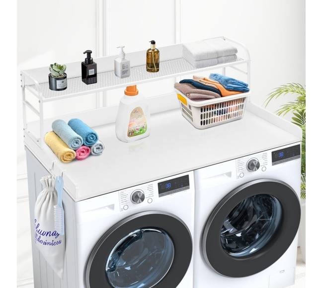Skalbyklės džiovyklės stalviršis su lentyna, 137cmx69cm7
