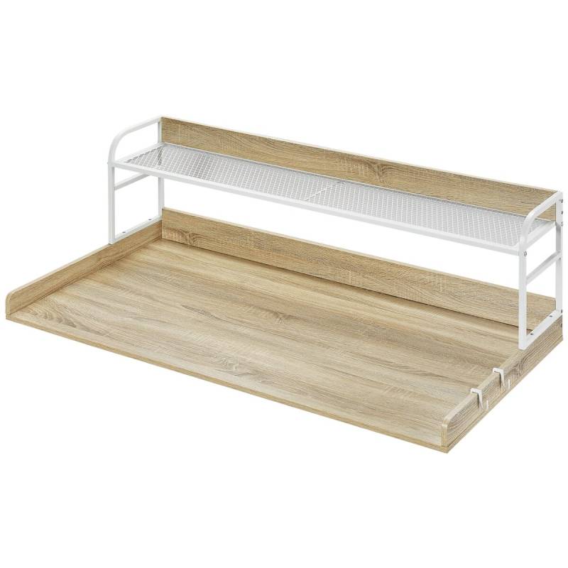 Medinė skalbyklės dangtis su lentyna0