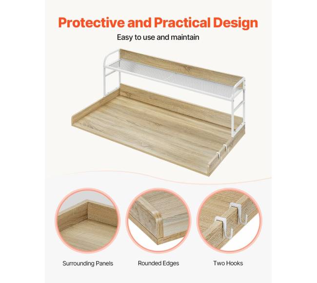 Medinė skalbyklės dangtis su lentyna5