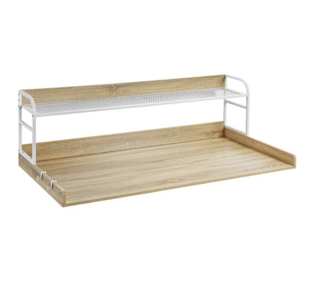 Medinė skalbyklės dangtis su lentyna10