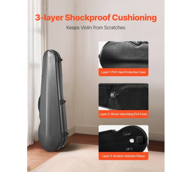 Nešiojamas kompozitinis smuiko dėklas 44 dydžio1