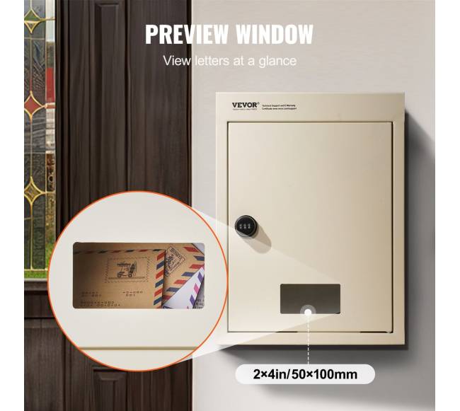 Sieninis pašto dėžė su kodų spyna5