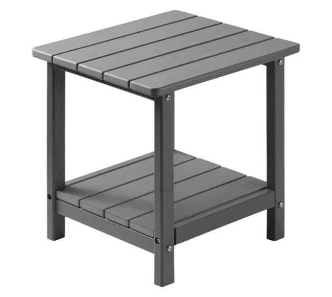 Lauko staliukas dvigubo sluoksnio, pilkas0