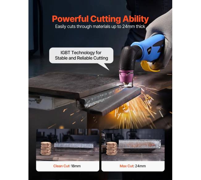 Plazminis pjoviklis, 60A be lytėjimo arc1