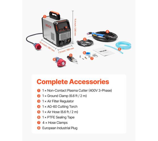 Plazminis pjoviklis, 60A be lytėjimo arc6