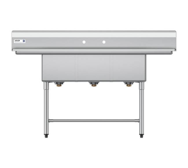 Plieninė 3 skyrlių praustuvė su nutekamomis lentynomis9