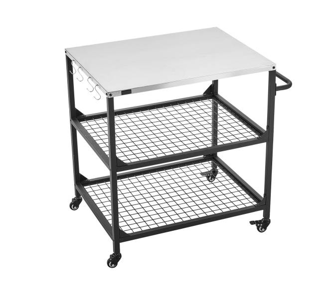 Lauko grilio staliukas su ratukais0