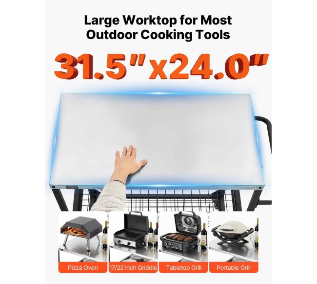 Lauko grilio staliukas su ratukais3