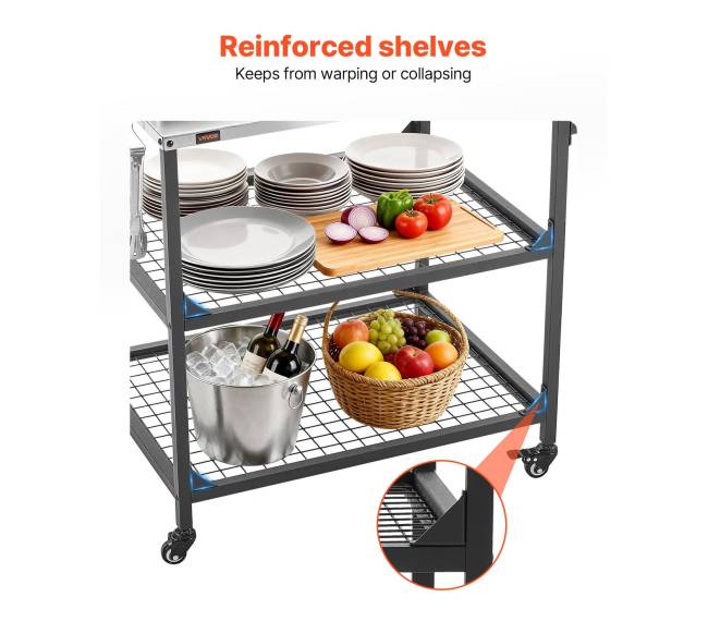 Lauko grilio staliukas su ratukais4