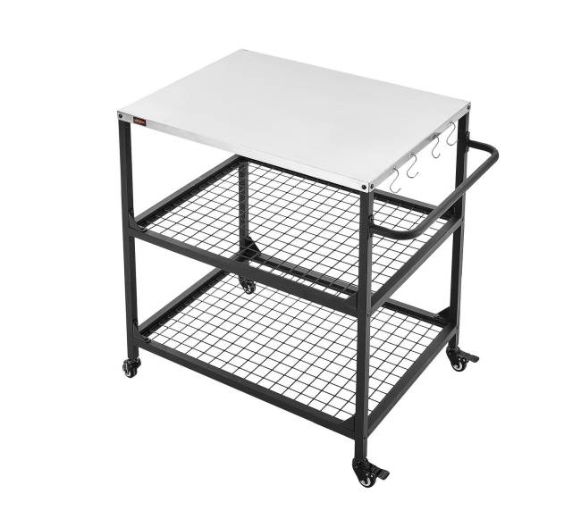 Lauko grilio staliukas su ratukais9