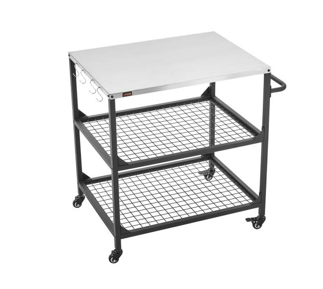 Lauko grilio staliukas su ratukais10