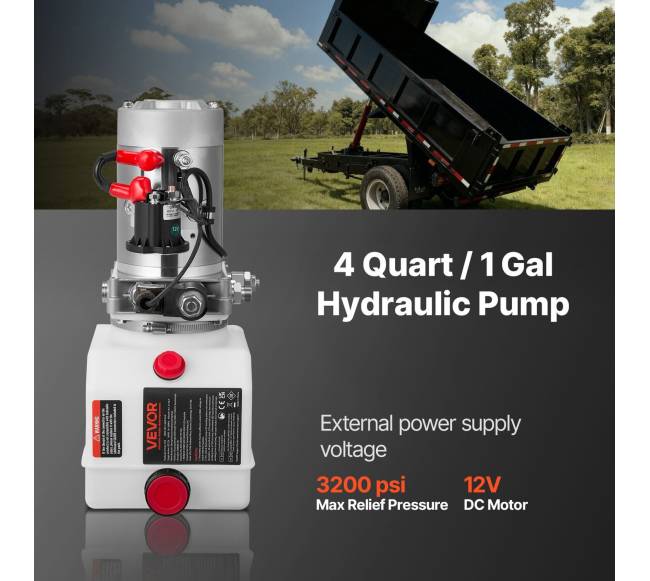 4 l hidraulinė siurblių sistema automobilių kėlimui1