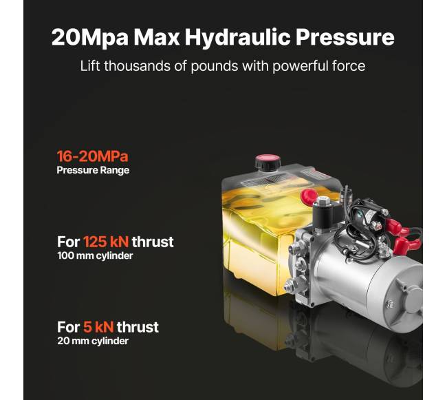 4 l hidraulinė siurblių sistema automobilių kėlimui2