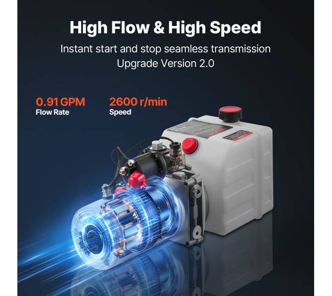 4 l hidraulinė siurblių sistema automobilių kėlimui4