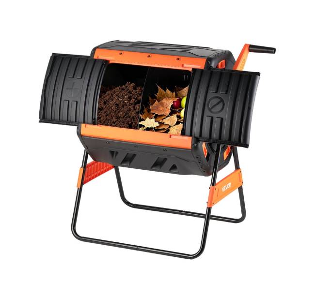 200L dviejų kamerų lauko komposteris su aeracija0