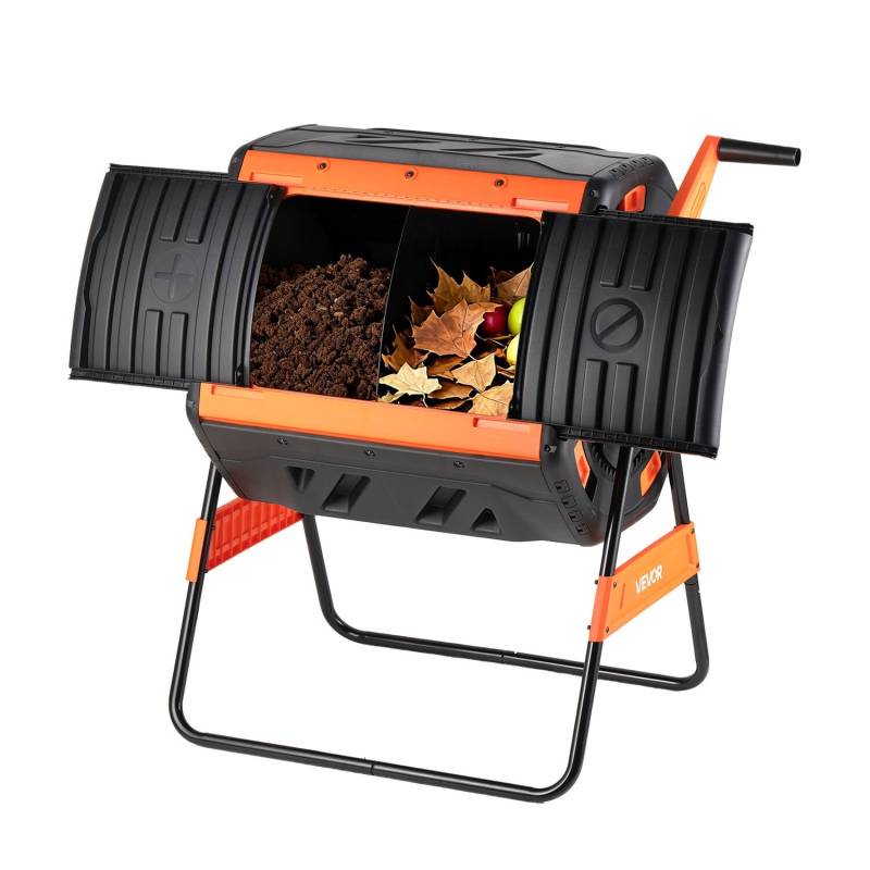 200L dviejų kamerų lauko komposteris su aeracija0