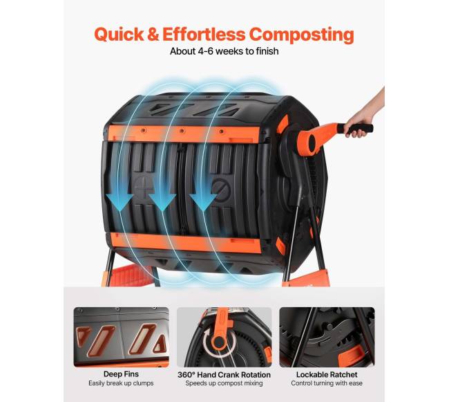 200L dviejų kamerų lauko komposteris su aeracija2