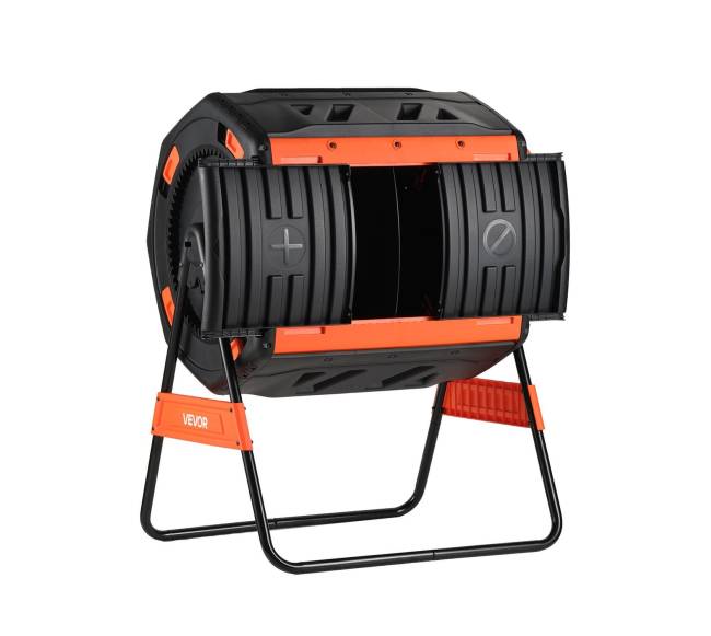 200L dviejų kamerų lauko komposteris su aeracija8