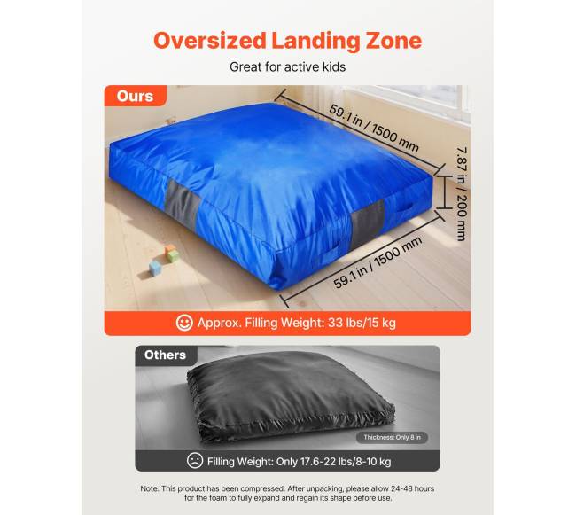 Vaikų sensorinis čiužinys 1500 x 1500 mm6