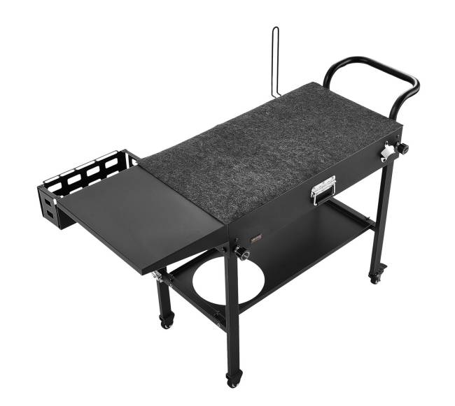 Lauko grilio vežimėlis su šoniniu stalu8