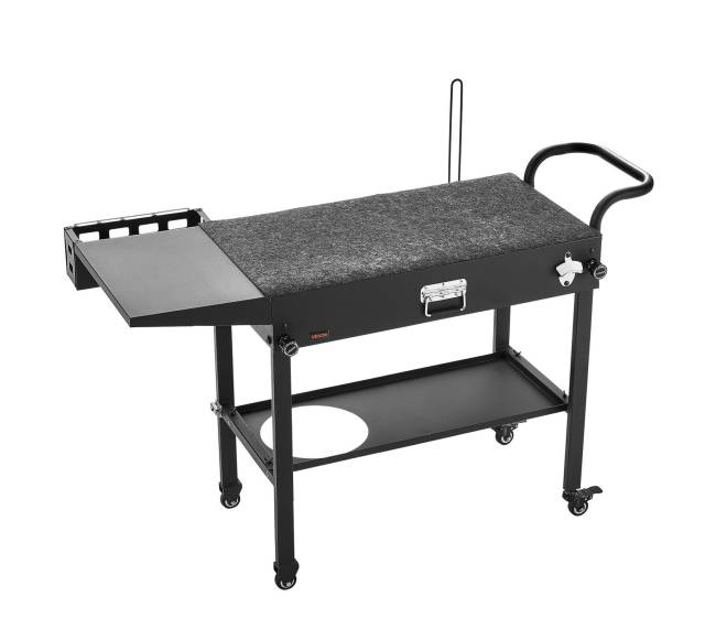 Lauko grilio vežimėlis su šoniniu stalu10