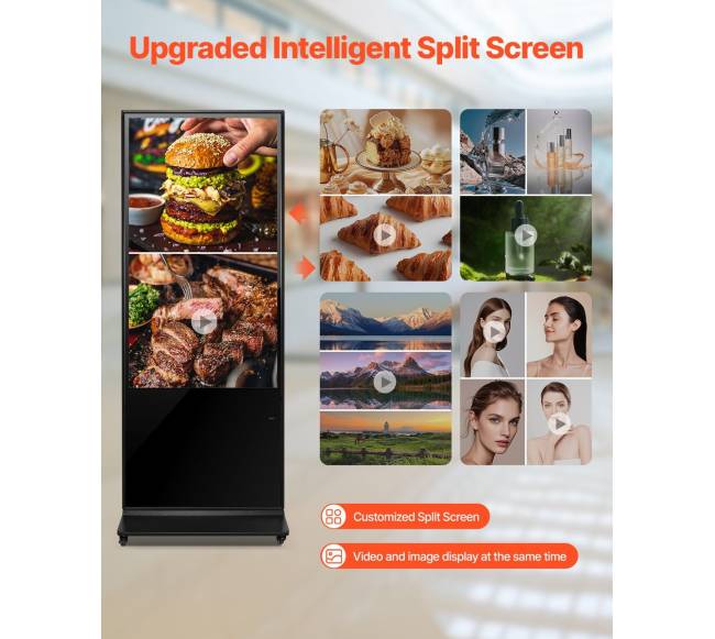 55 colių interaktyvus 4K stovas su ekranu1