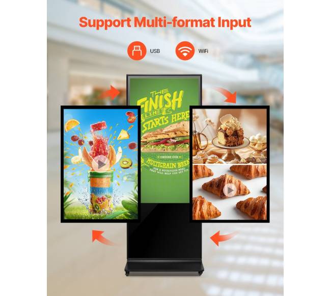 55 colių interaktyvus 4K stovas su ekranu2