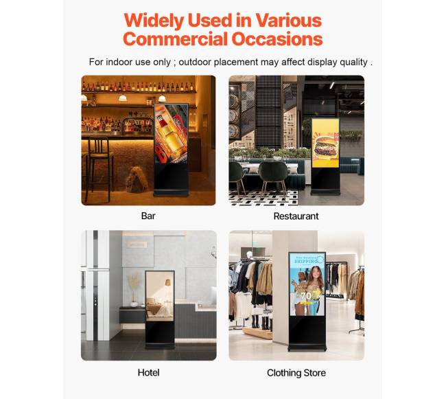 55 colių interaktyvus 4K stovas su ekranu5