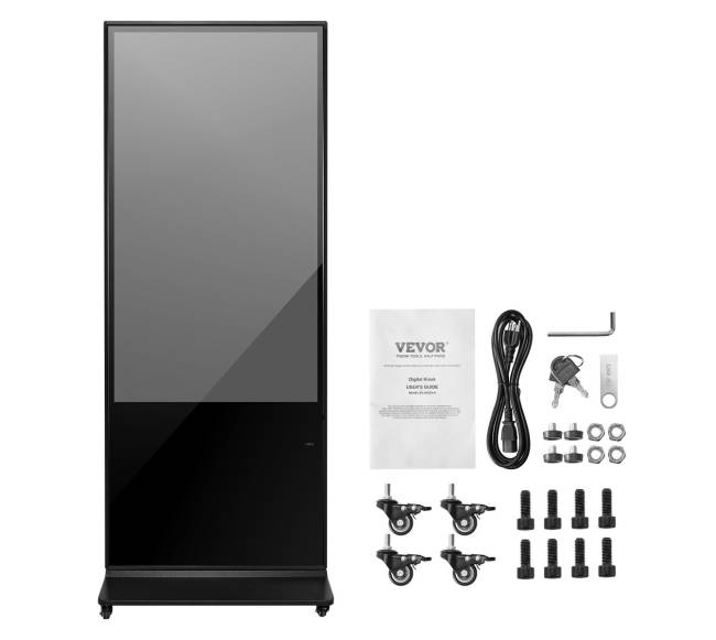 55 colių interaktyvus 4K stovas su ekranu8