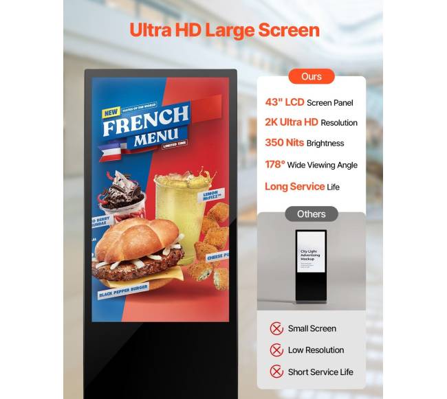 43 colių interaktyvus stendas su jutikliniu ekranu3