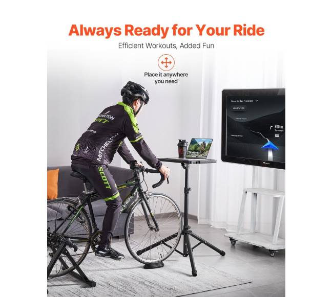 Stacionarus dviračio stalelis treniruotėms su trikampiu tvirtinimu1