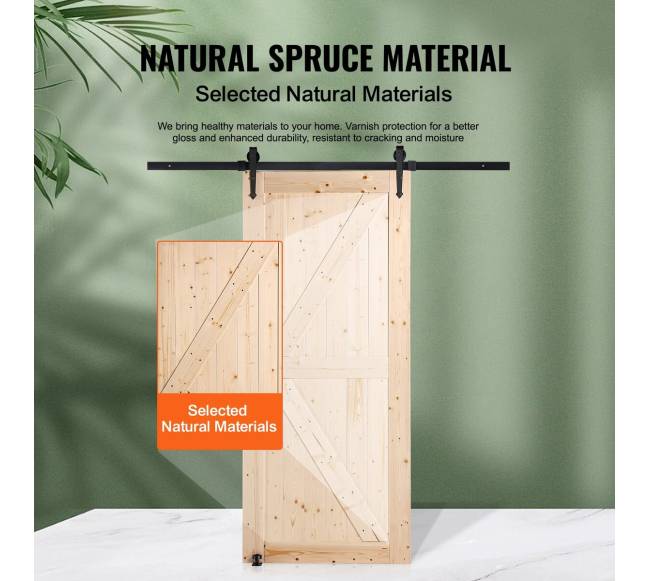 Stumdomų durų komplektas 91 cm x 213 cm2