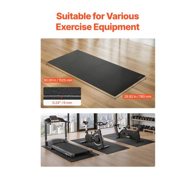 Bėgimo takelio kilimėlis, 6 mm, 760x1525 mm1