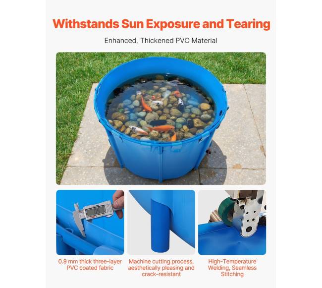 Audinio žuvų tvenkinys, 1700 l, sulankstomas2