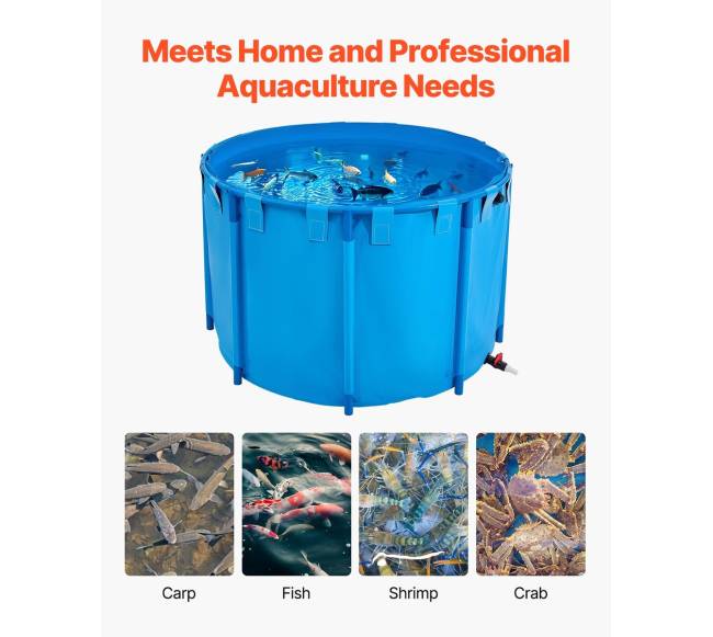 Audinio žuvų tvenkinys, 1700 l, sulankstomas5