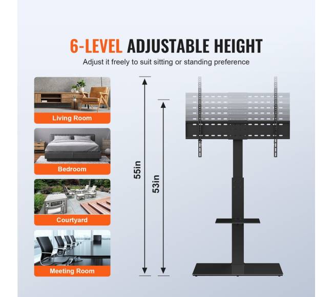 Televizoriaus stovas su reguliuojamu aukščiu2