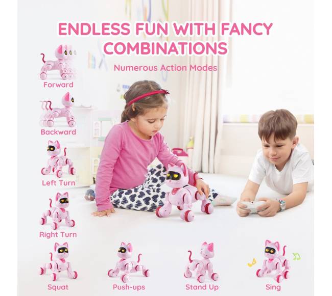 Kalbantis robotas - katė vaikams3