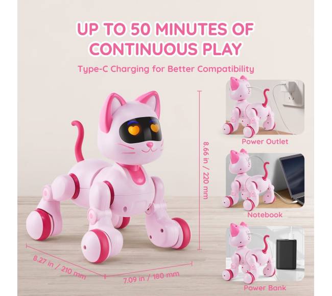 Kalbantis robotas - katė vaikams5