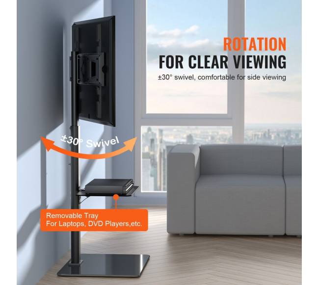 Reguliuojamas TV stovas su pasukama atrama3