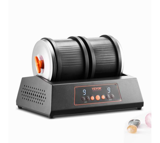 Akmenų poliravimo mašina su dviem būgnais7