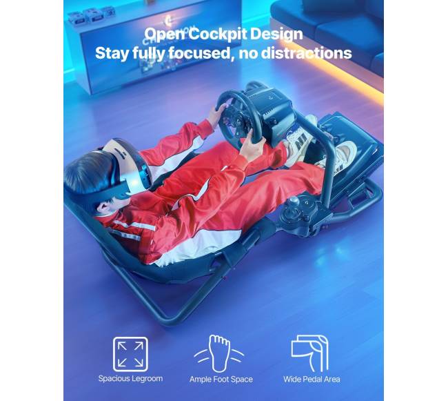 Lenktynių vairo stovas su integruota kabina4