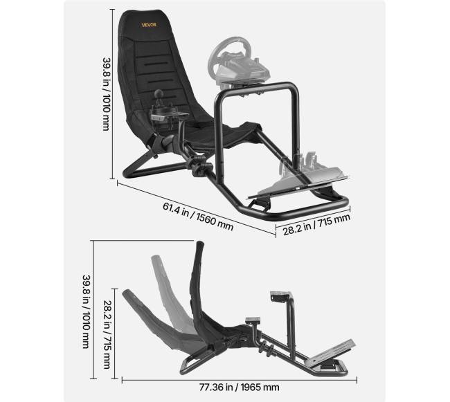 Lenktynių vairo stovas su integruota kabina6