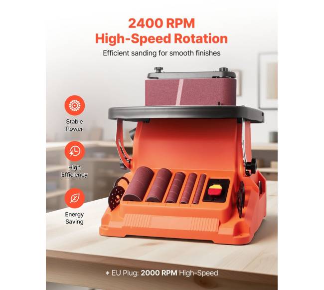 Osciliuojanti diržinė ir velenė sanderis1