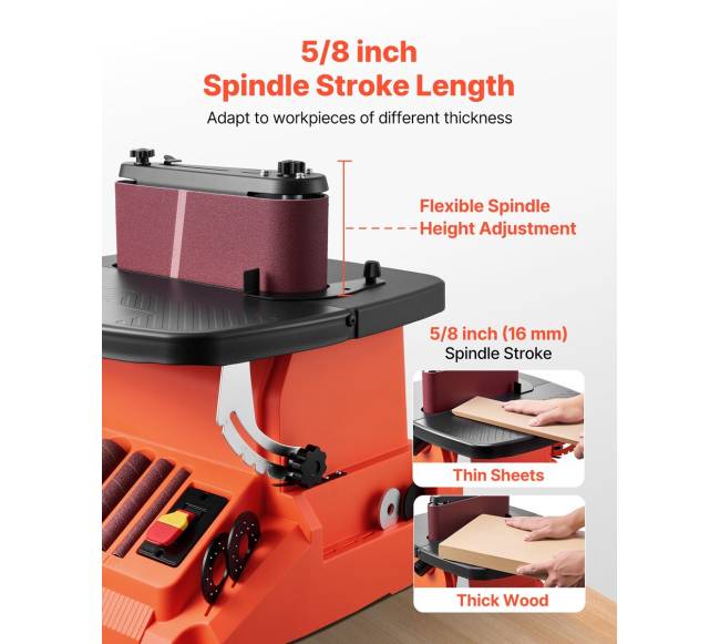 Osciliuojanti diržinė ir velenė sanderis3