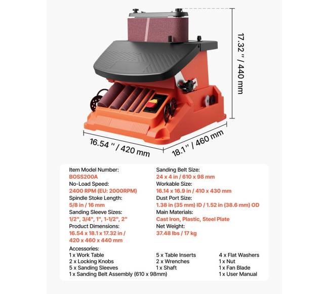 Osciliuojanti diržinė ir velenė sanderis6