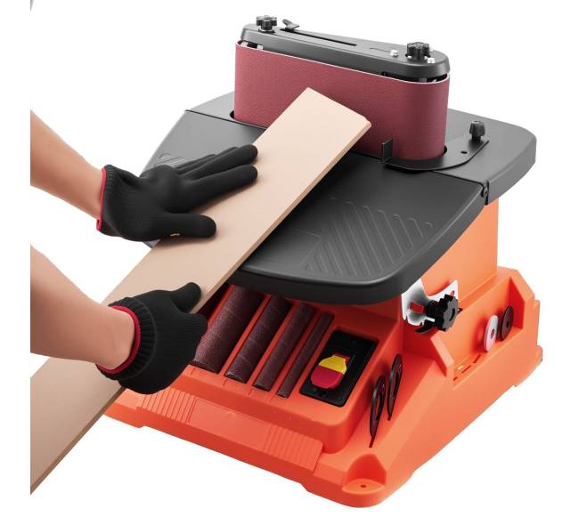 Osciliuojanti diržinė ir velenė sanderis10