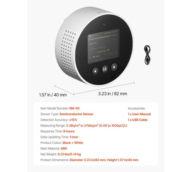 Radono detektorius namams6