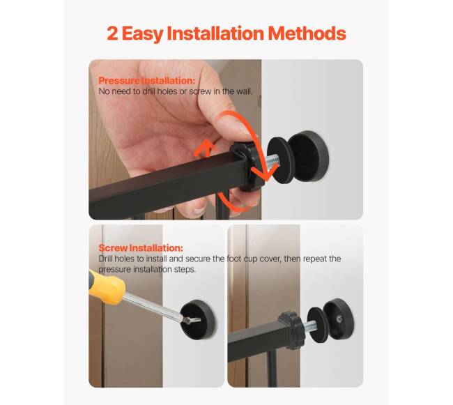 Vaikų ir šunų varteliai, reguliuojamo pločio, juodi5